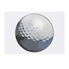 Azeeda 'Golfball' Temporäres Tattoo - Hautfreundlicher & Ungiftiger Abziehbild · Wasserfest (TO00075575)