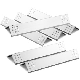Grillflame D010012307 Flame Tamer Replacement Parts for Monument Grill Replacement Parts 6 Burner Grill Heat Plates 77352 7735MB Heat Shield Stainless Steel Grill Heat Tents BBQ Accessories, 6pcs