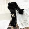 (3 types) Burnaby Black Velvet Pendant Ribbon Banana Pin Star