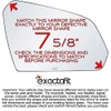 exactafit 8817R Passenger Side Mirror Glass Replacement Repair Compatible With
