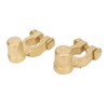 2PCS Battery Terminal Connectors Brass Negative Positive Car Battery Cable