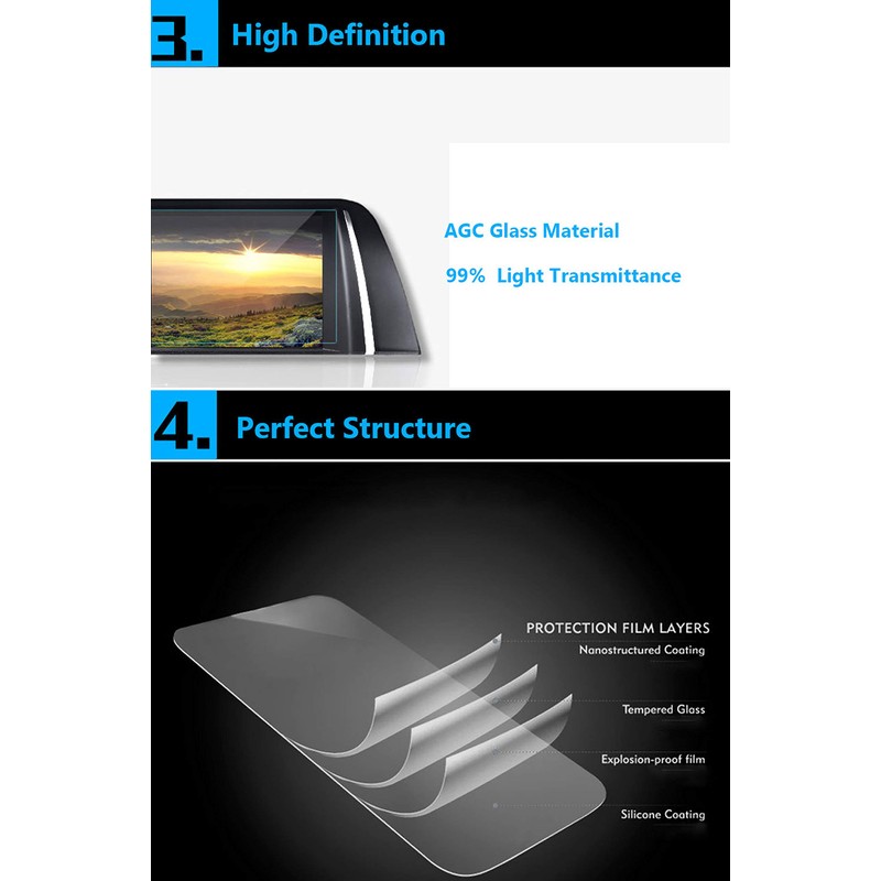 TTCR-II Screen Protector Compatible with F150 2013-2020 Touchscreen 8-Inch