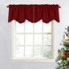 Nicetown Cenefa de oscurecimiento con bordes festoneados, 132 cm x