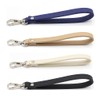 PHILSP Black Faux Leather Hand Strap for DIY Bag Replacement