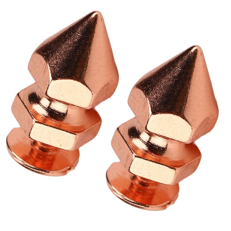 100 Sets Spiked Cone Spike Stud Rose Gold High Hardness