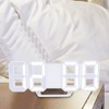 3D LED Digital Clock Bedroom Desktop Snooze Alarm Clock Home