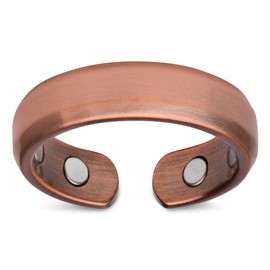 Smarter LifeStyle Elegant Copper Magnetic Ring for Men And Women - Magnetic Copper Ring (Size: 07)
