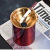 Set of 2 Ashtrays Made of Stainless Steel, Windproof Table