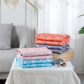 Lepark Washable Pee Pad for Dogs of 2Pack Reusable Puppy Non-Slip Pet Training Pads（Pink,36x72）