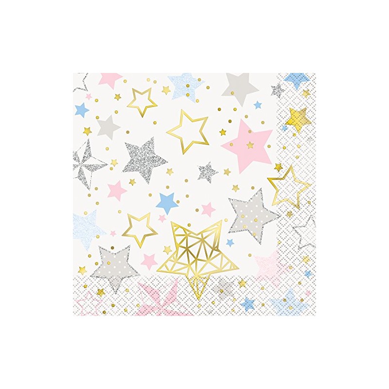 Twinkle Little Star Luncheon Napkins - 6.5" x 6.5", 16