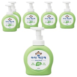 iClean Antibacterial Foam Hand Soap Green Grape Fragrance, 490ml, 6 Pieces / 아이깨끗해 항균 폼 핸드솝 청포도향, 490ml, 6개