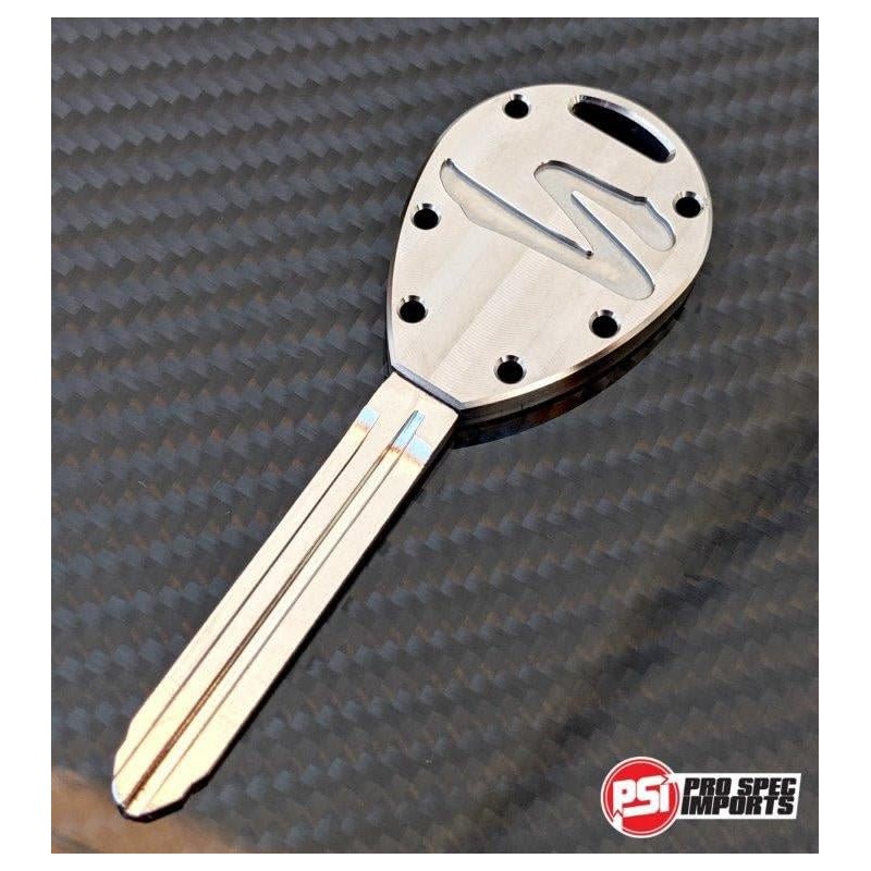 PRO SPEC IMPORTS - 'Machine Finish' Billet Titanium Key for