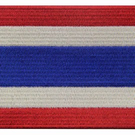 Thailand Flag Embroidered Patch Thai Iron On Sew On National Emblem