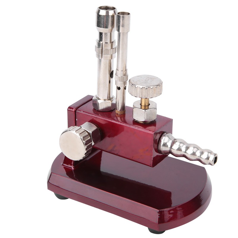 Dental Micro Burner Double Tube Rotatable Gas Propane Light Lab