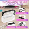 PVC Zipper Bag Makeup Bag Plastic Transparent Makeup Bag 2-Piece