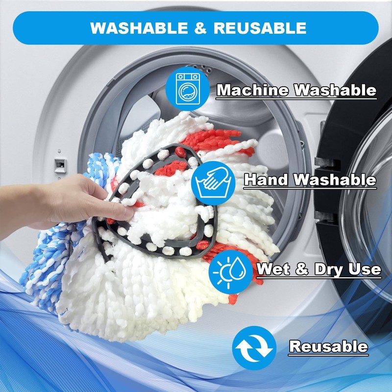 Easywring 1-Tank System,Mop Replacement Heads for O-Ceda Mop Replace Head,