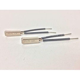 2 pcs, Pepi 140F 140 Degrees Fahrenheit Thermal Breaker, Cutoff Automatic Resettable Fuse, NO Normally Open, Closes on Rise, 60C 60 Celsius, Temp Temperature Switch, 39F+060F