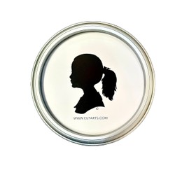 CUT ARTS Silver 10" Round Frame