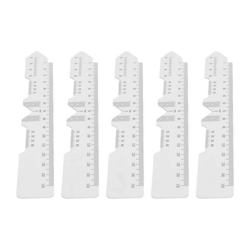 5pcs Ophthalmic PD Ruler Clear Data Marking Smoothing Edges Pupillary