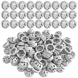 130pcs Nylon Push-in Cable Connectors 1/2 Inch Knockout Electrical Wire Connectors Quick-Install Plastic Cable Grommets for Junction Boxes Secure and Durable Electrical Fittings