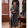 DAVID ARCHY Men's Soft Plush Fleece Robe Full Length Hooded
