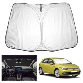 YEE PIN kompatibel mit V W Tiguan 2 /Skoda Karoq 2017+ Sonnenschirm Auto，Faltbare Auto Sonnenschutz Frontscheibe Windschutzscheibe UV Staub Schutz