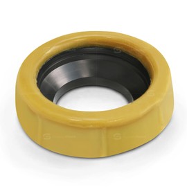 Extra Thick Toilet Wax Ring Gasket with Flange for Toilet Bowl Waste Lines, Gas, Odor, and Watertight Seal (Without Brass Bolts)