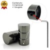 GIRASOLE HOME® 2 x Aluminium Curtain Rod End Piece (Nickel