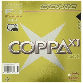 DONIC(ドニック) 卓球 コッパ X1 裏ソフトラバー ブラック 2.0 AL052