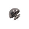 100 Sets Mushroom Rivets Round Head 10mm Electroplating Semicircle Alloy
