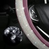 Purple Bling Diamond Steering Wheel Cover, Leather with Crystal Rhinestones,