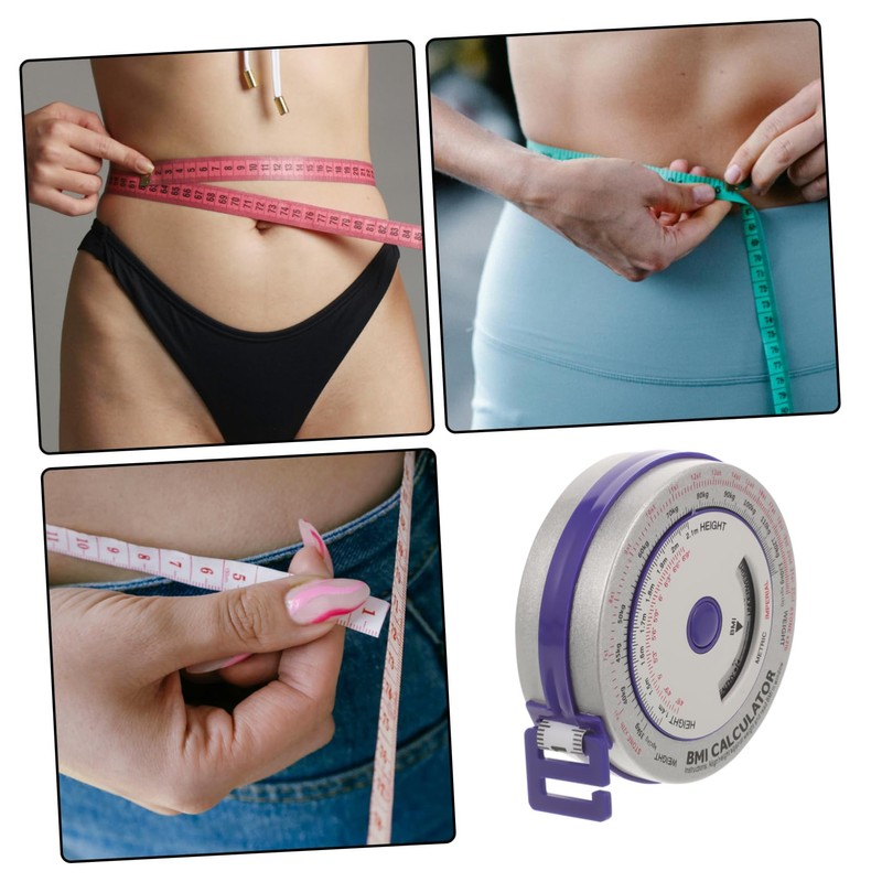 jojofuny Aluminum Tape Measure 2m Retractable Body Measurement Cloth Measuring