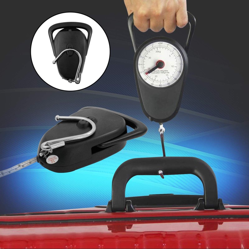 Eaxus® Analogue luggage scales, gas scales up to 35 kg