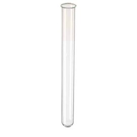 VBS Test Tube with Flat Base Crystal Clear 16 x 160 mm Pack of 10