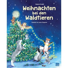 Weihnachten bei den Waldtieren: Liebevoll illustriertes Weihnachtsbuch für Kinder ab 3 Jahren