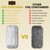 Superior Foil Containers with Lids – 1.5 Litre Sturdy Deep