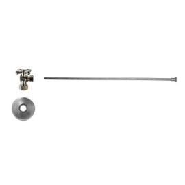 Toilet Angle Supply Kit with Mini Cross Handle Finish: Brushed Nickel