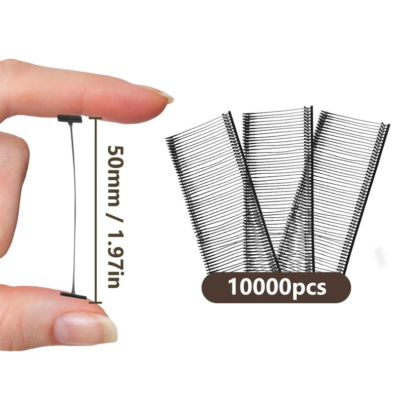 Tagging Gun Barbs,10000 Pcs Universal Tagging Fasteners Regular Plastic Tag