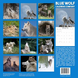 2025 Wolves of the Wild Monthly Wall Calendar | 12" x 24" | Thick Sturdy Paper | Animals Calendar 2024-2025