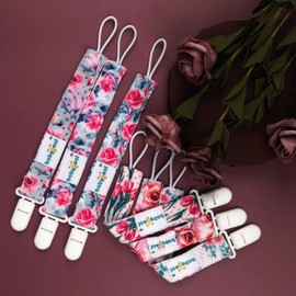 babygoal Babygoal Neutral Plastic Pacifier Clips, 6 Pack Binky Paci Holder and Leash for Boys and Girls Fits for Most Pacifier, Binkie Styles & Baby Teethers & Toys and Gift 6PS16-CA