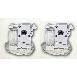 White Pre-Corded Tilter for 2" Horizontal Window Blinds (2 Qty)