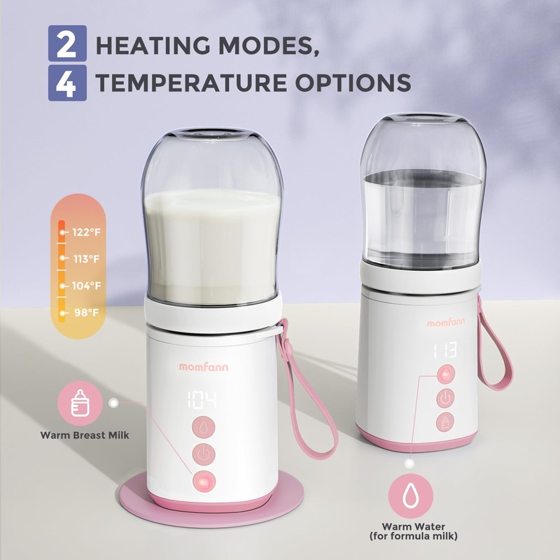 MOMFANN Portable Bottle Warmer, Travel Baby Bottle Warmer for Breastmilk