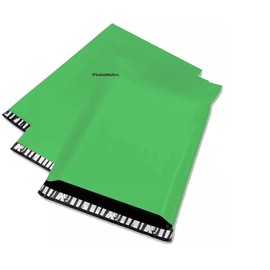 100-19x24 GREEN WHITE POLY MAILERS ENVELOPES BAGS 19 x 24 By ValueMailers