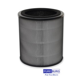 PUREBURG KF170 Replacement FIlter Compatible with Kenmore 850e series PM1005 Air Purifier,2-Pack H13 HEPA Activated Carbon 3-Stage Filtration Air Clean Dust VOCs Odor
