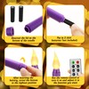 Mudder 5 Pcs LED Flameless Advent Candle Set Christmas Advent