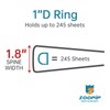 ZOOPIP Fireproof 3 Ring Binder with Zipper, 2 Inch D