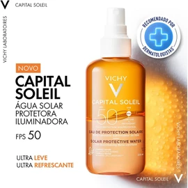 🌊 Vichy Capital Soleil Agua Solar Bronceadora FPS 50 – Broncea y Protege al Mismo Tiempo ✨🧴