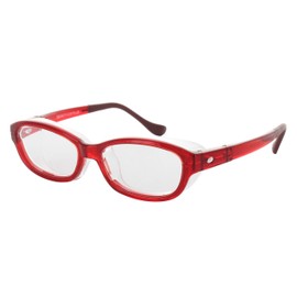 Nagoya 8836-04 Pollen Glasses, Inconspicuous, Non-Fogging, Stylish, Squassie, Flex Plus, Red, S (NEW Anti-Fog Coat)