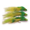 Set of 3 articulated streamers for fly fishing. bass, trout