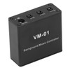 Background Music Controller Black Excellent Compatibility Miniature Size Music Switcher